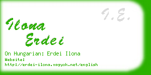 ilona erdei business card